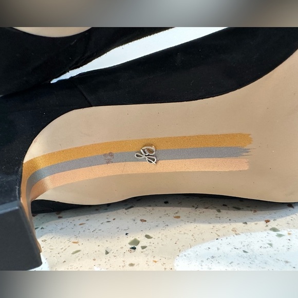 Sam Edelman Lillia Suede Leather Knee High Boots with Chic Heel - Picture 13 of 16